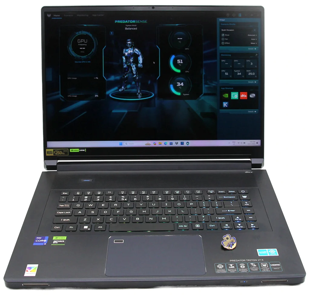 Acer Predator Triton 17 X.