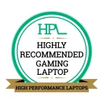 Highly Recommended Gaming Laptop Award